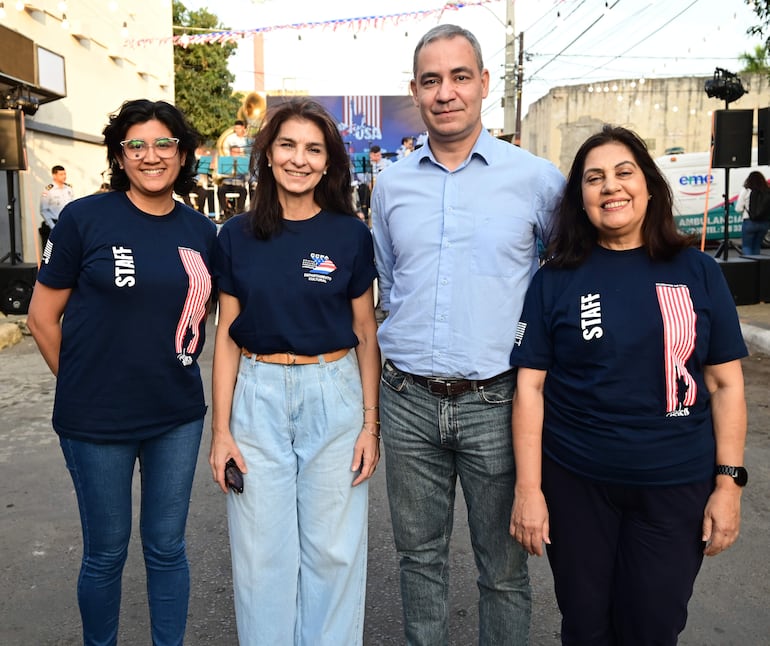 Sandra Galeano, Graciela Meza, Fabrizzio Zucchini, María Cristina Pappalardo. 