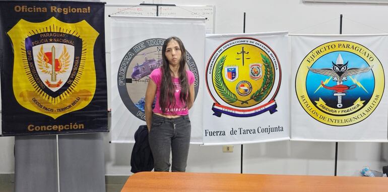 Lourdes Teresita Ramos Ramírez, supuesta terrorista detenida en Horqueta.