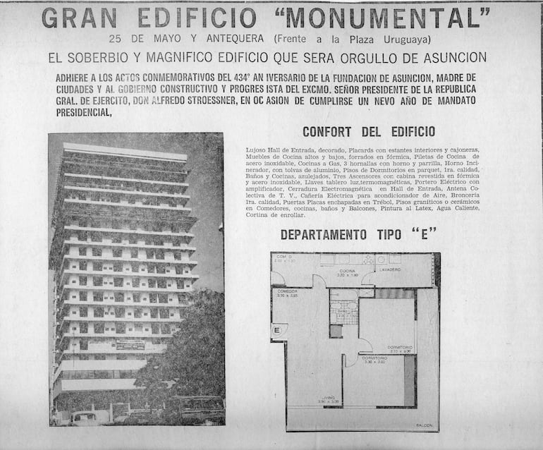 El nuevo modo de habitar que representaba el Edificio Monumental fue promocionado con una original campaña de marketing