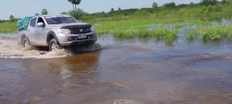 Foto referencial de cómo quedaron los caminos en Alto Paraguay tras las lluvias registradas en los últimos días.