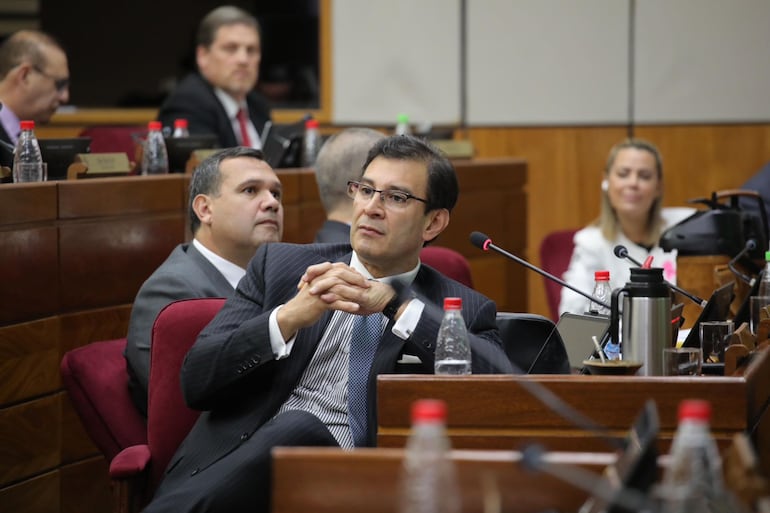 Silvio Ovelar, presidente del Senado.