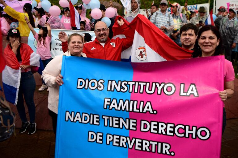 Activistas provida en una manifestación.