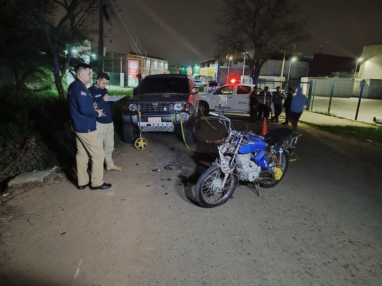 Choque frontal en Marambure deja un motociclista fallecido