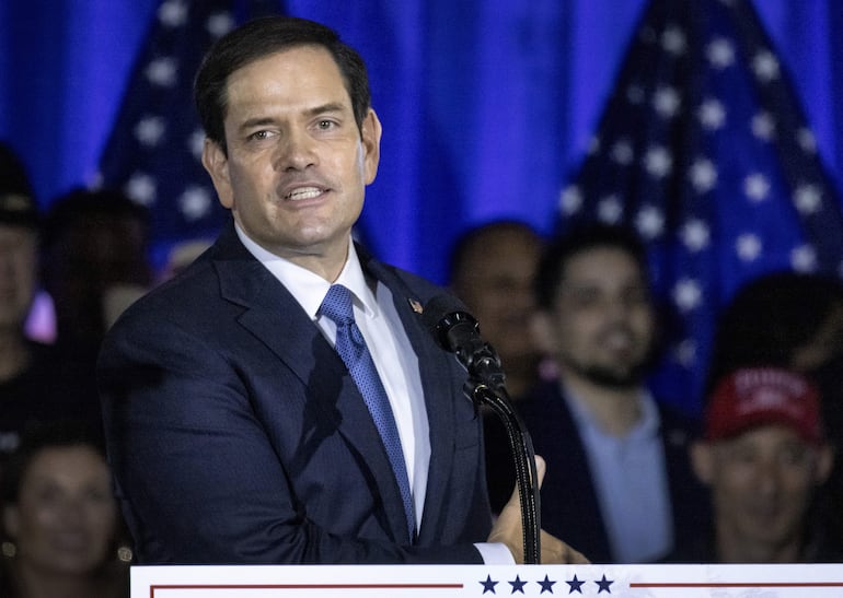 El senador republicano Marco Rubio, nominado por Donald Trump como secretario de Estado.