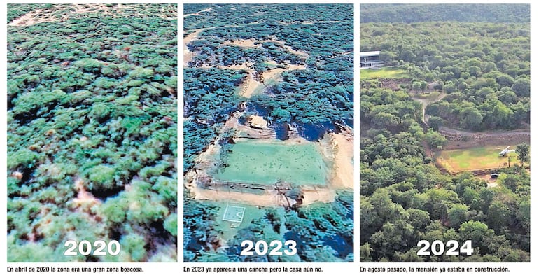 Progreso del helipuerto usado por Peña, que no está registrado en la Dinac.