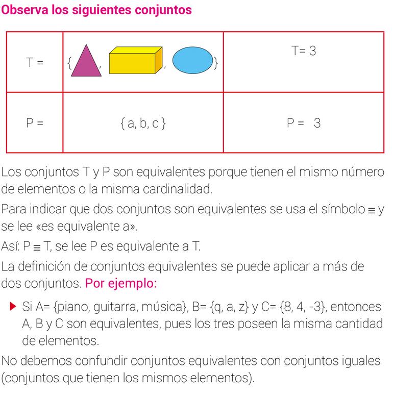 Conjuntos equivalentes