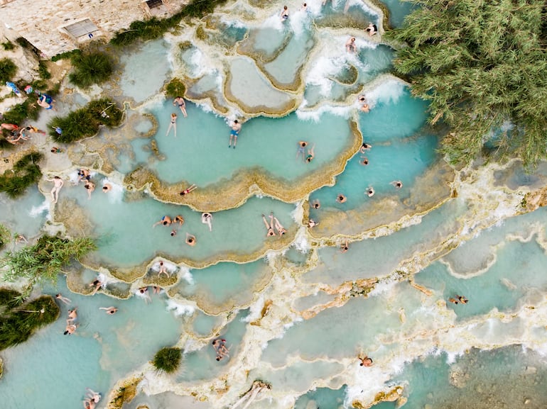 Vista aérea de Terme di Saturnia.