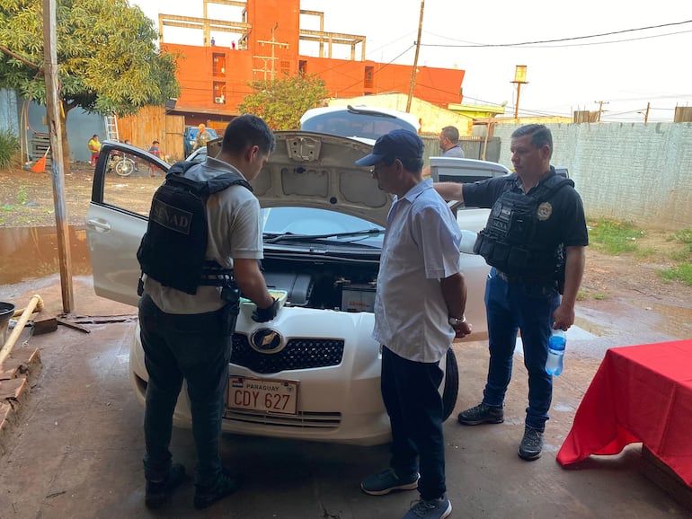 La droga fue encontrada en un automóvil perteneciente al imputado.