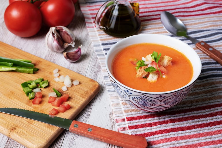 Gazpacho andaluz.