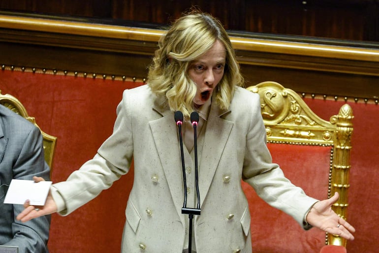 Giorgia Meloni, primera ministra de Italia.