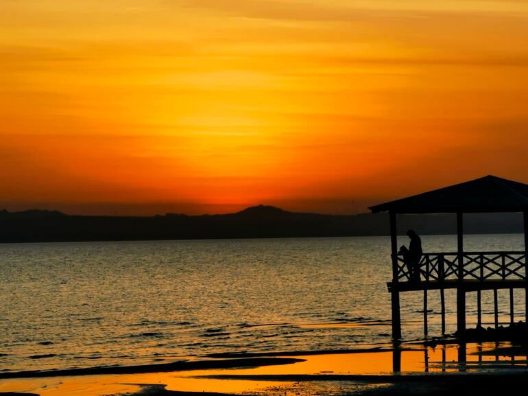 Un atardecer de película, la fotografía fue tomada por Cristian Pedersen.