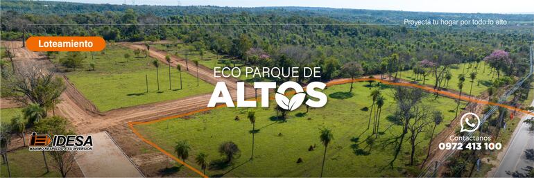 Loteamiento Eco Parque de Altos.