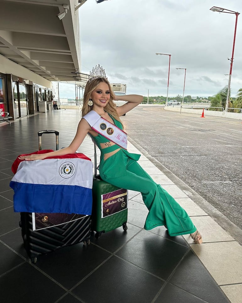 Andrea Ruiz viajó a Perú con las maletas llenas de sueños y ahora regresará con la corona de Miss Teen Planet Universe 2023. (Instagram/Andrea Ruiz)