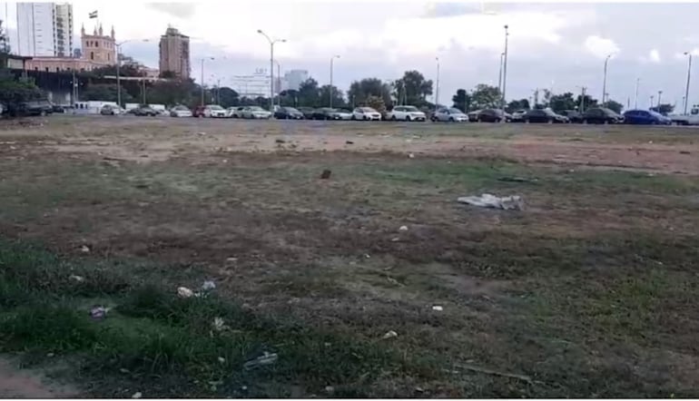 El lugar verde quedó destrozado, denunciaron. 