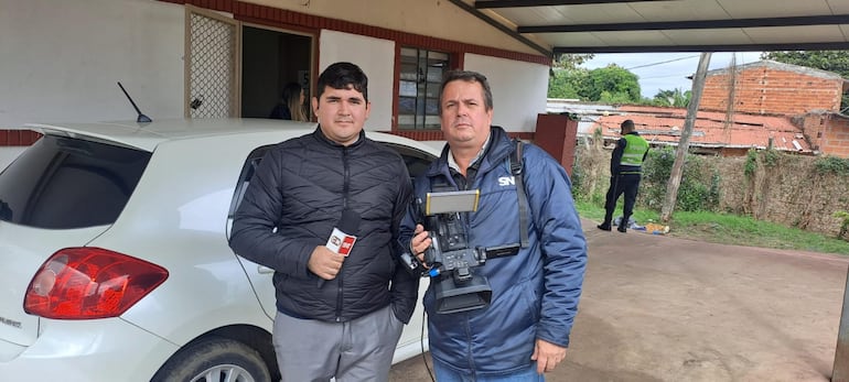 Raúl Bogarín y Anderson Schmutzler, víctimas del robo.