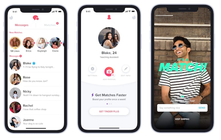 Aplicación de citas, Tinder.