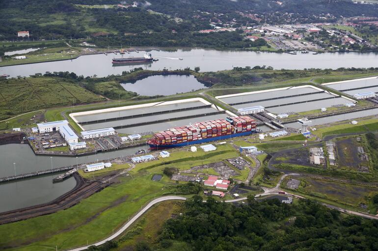 Fotografía de archivo fechada el 22 de agosto de 2023 que muestra el Canal de Panamá, en Ciudad de Panamá (Panamá).  (EFE)