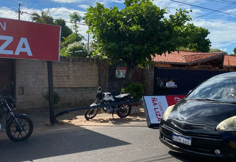 Moto robada protagoniza accidente y es recuperada en Luque