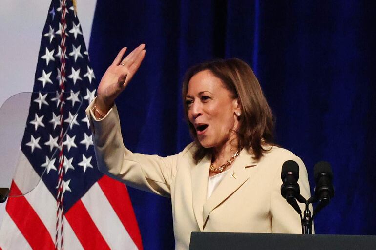 La vicepresidenta de Estados Unids, Kamala Harris.