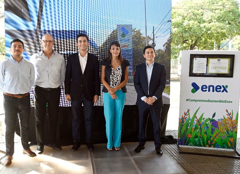 Arq. José Caballero, Ing. Carlos Wenz, Nicolás Herrera, Ing. Gabriela Mesquita y Leonardo Valenzuela.