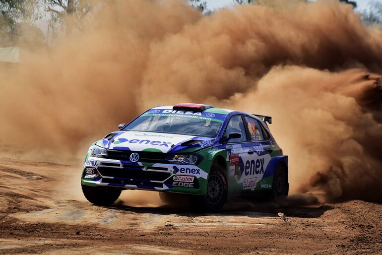 Javier Ugarriza y Diego Fabiani, con el VW Polo GTI R5, tienen el orden de partida número 7 para la reanudación de la carrera en el Chaco.