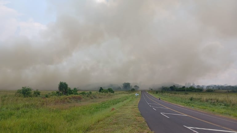 Incendios y humareda preocupan en San Pedro