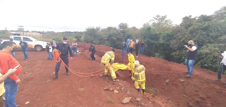 El cuerpo de Carolina Marecos fue hallado en una zona despoblada. 