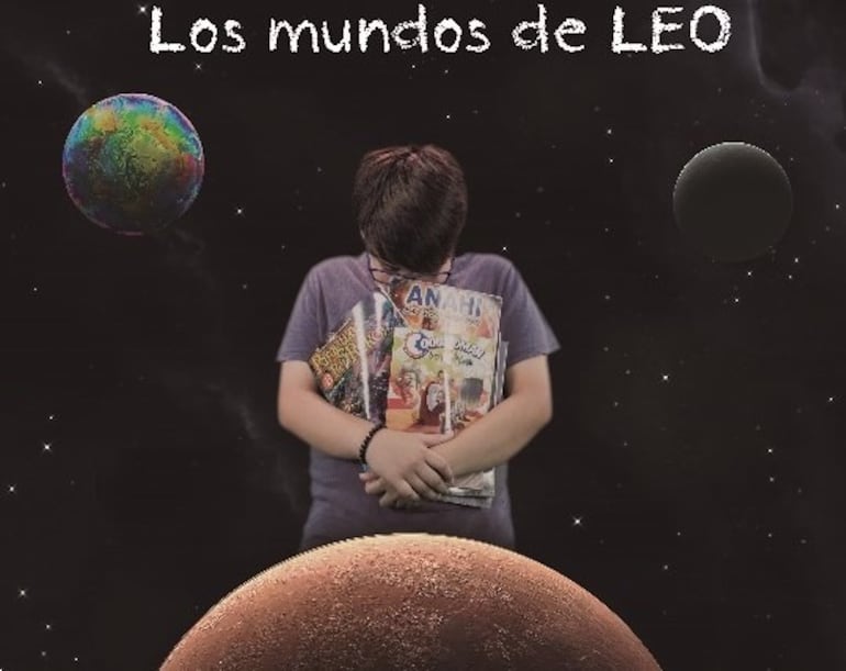 Uno de los flayers promocionales del cortometraje Los Mundos de Leo. 