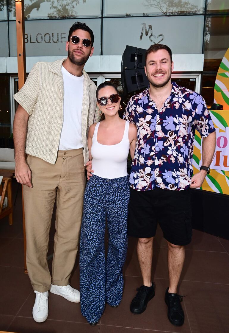 Ayed Zatar, Antonella Pecci y Christian Rojas. 