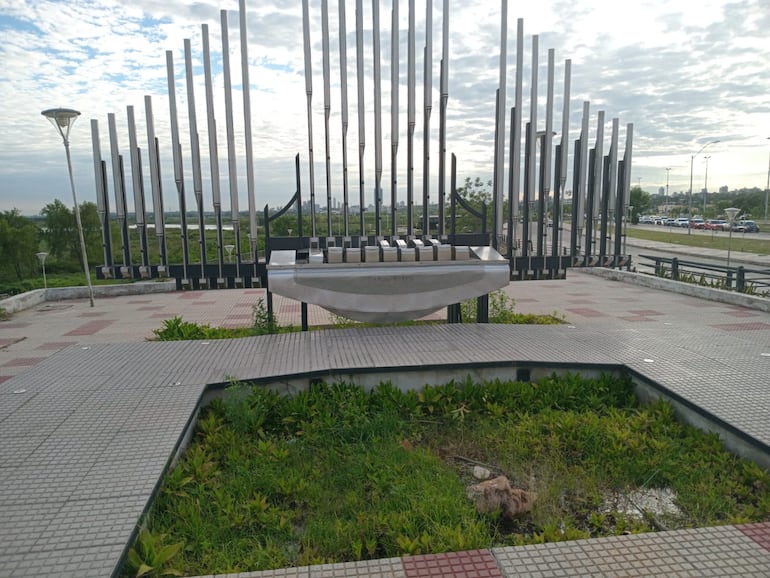 Así está el Paseo de la Guarania, en la Costanera de Asunción, este miércoles 4 de diciembre, a un día de la declaración de esta música paraguaya como Patrimonio Cultural Inmaterial de la Humanidad por la Unesco.