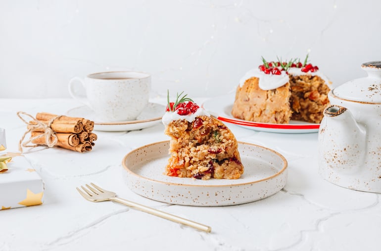 Budín escocés de Navidad.