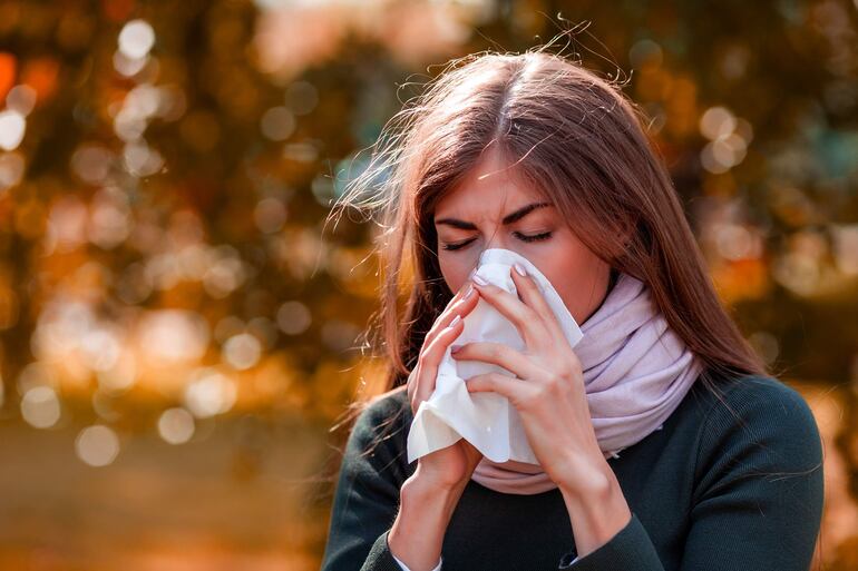 Aumento de casos de alergia en primavera.