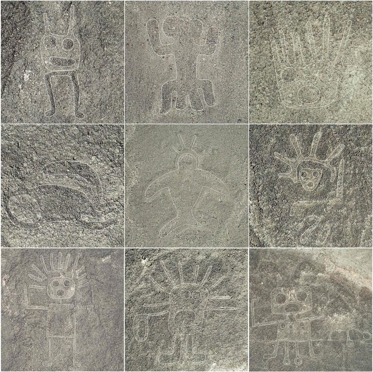 Descubren con ayuda de la inteligencia artificial más de 300 nuevos geoglifos en el desierto peruano de Nasca.