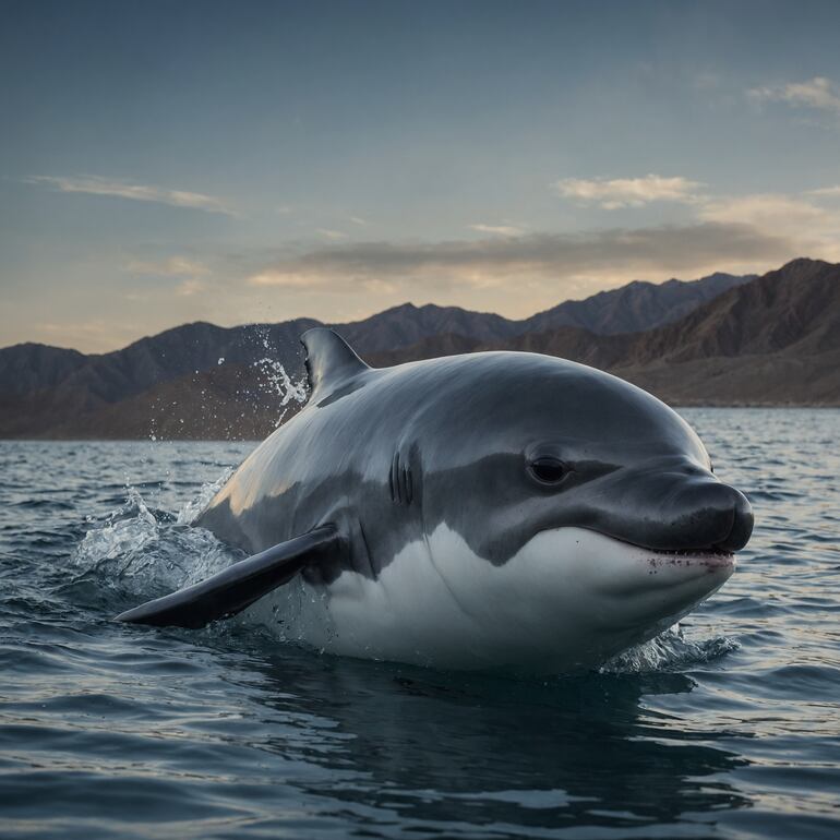 Vaquita marina (Phocoena sinus).