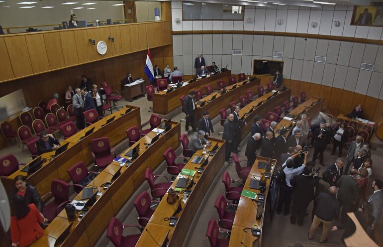 Sesión del Senado.