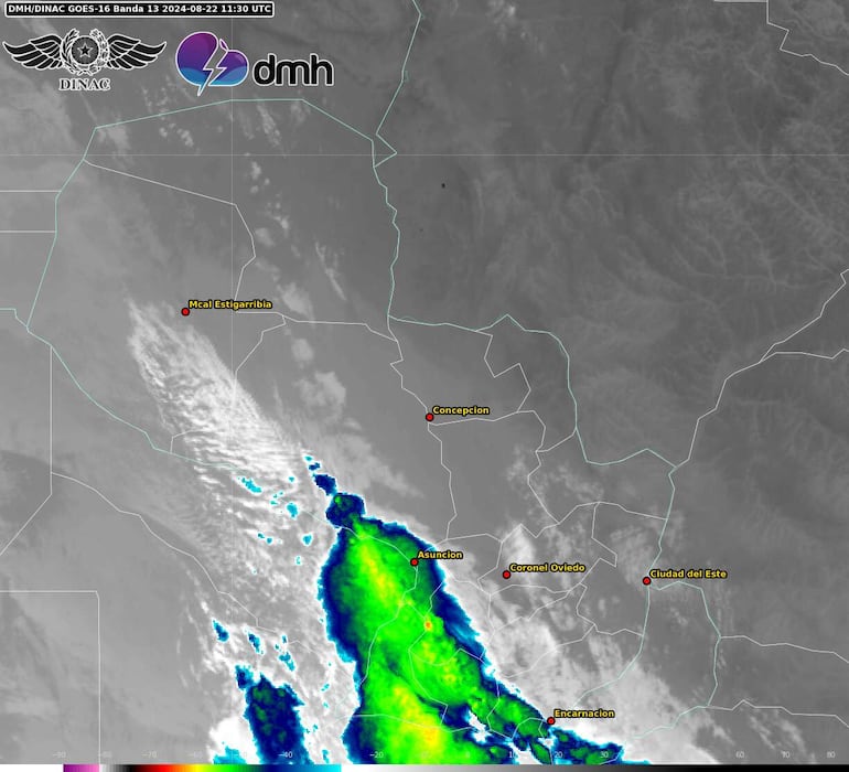 Zona de cobertura del temporal de este jueves.