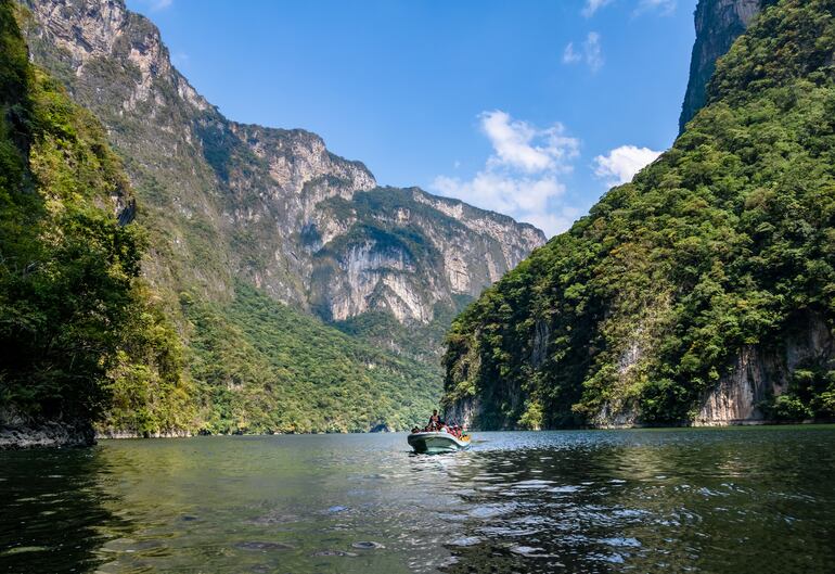 Cañón del Sumidero en Chiapas, Mexico.