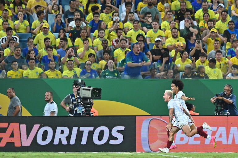 Venezuela consiguió un gran empate ante Brasil en el Arena Pantanal