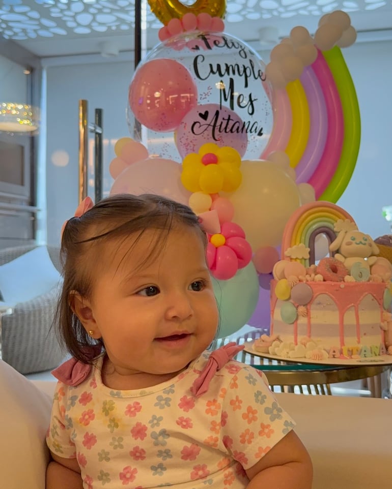 Aitana Romero González cumplió 6 meses de vida. (Instagram/Janina González de Romero)