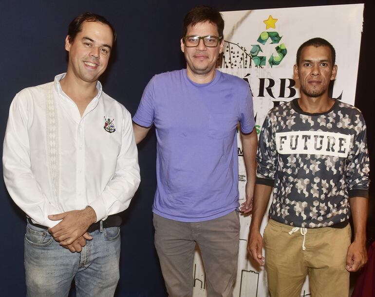 Claudio Rojas, Sebastián Peña y Moisés Salinas.