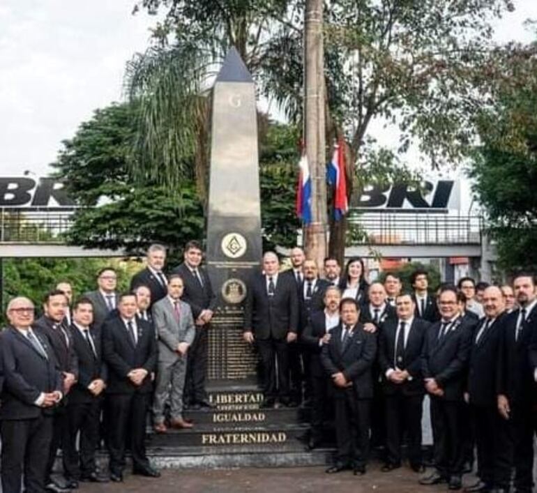 La estructura fue inaugurada hace dos semanas por los masones.