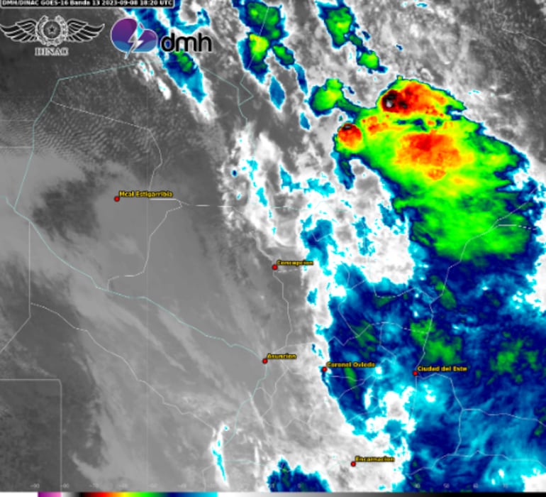 Núcleos de tormentas continúan afectando el área de cobertura.