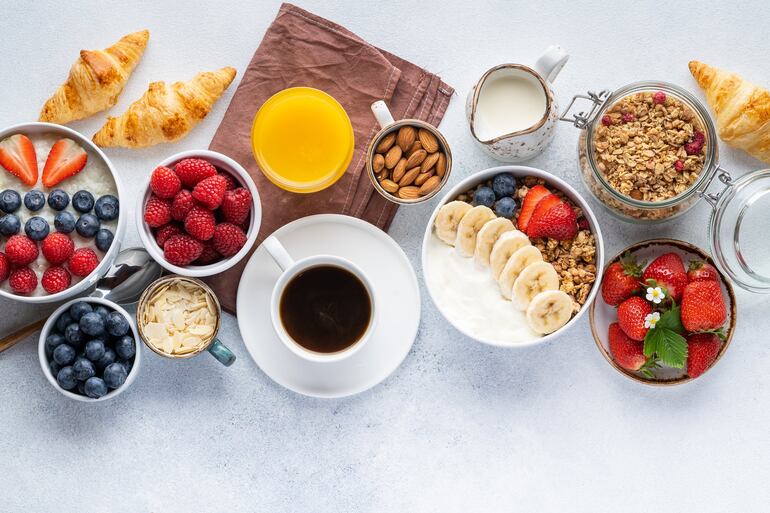 Desayuno variado.