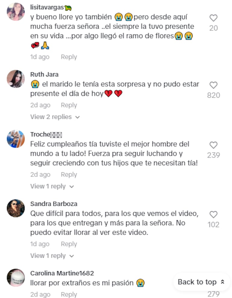 Tanto en TikTok como en Instagram la gente comentó que el video fue muy emocionante.