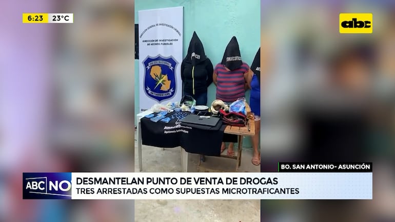 Video: Desmantelan punto de venta de drogas durante operativo