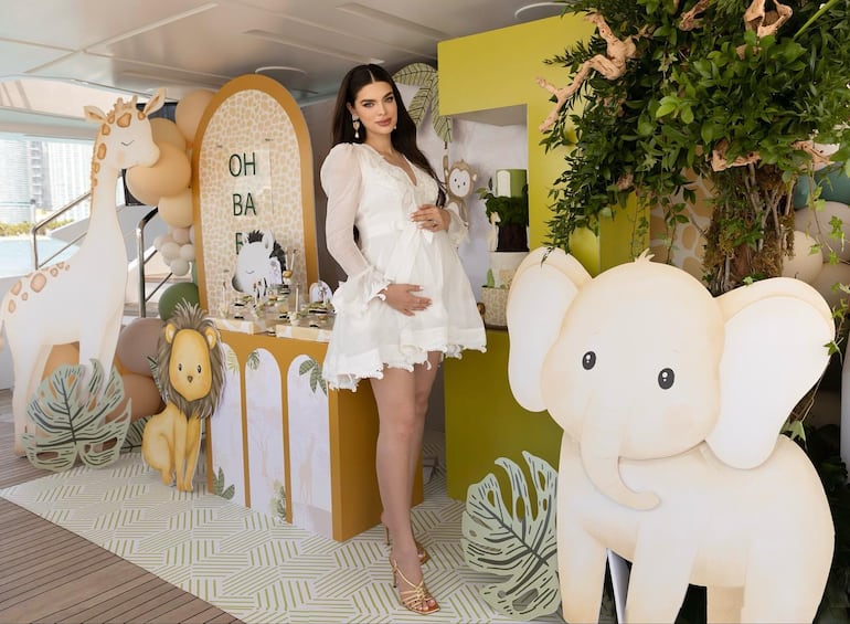 Nadia Ferreira en el baby shower de Baby Muñiz Ferreira, hace unas semanas (Instagram/Nadia Ferreira)