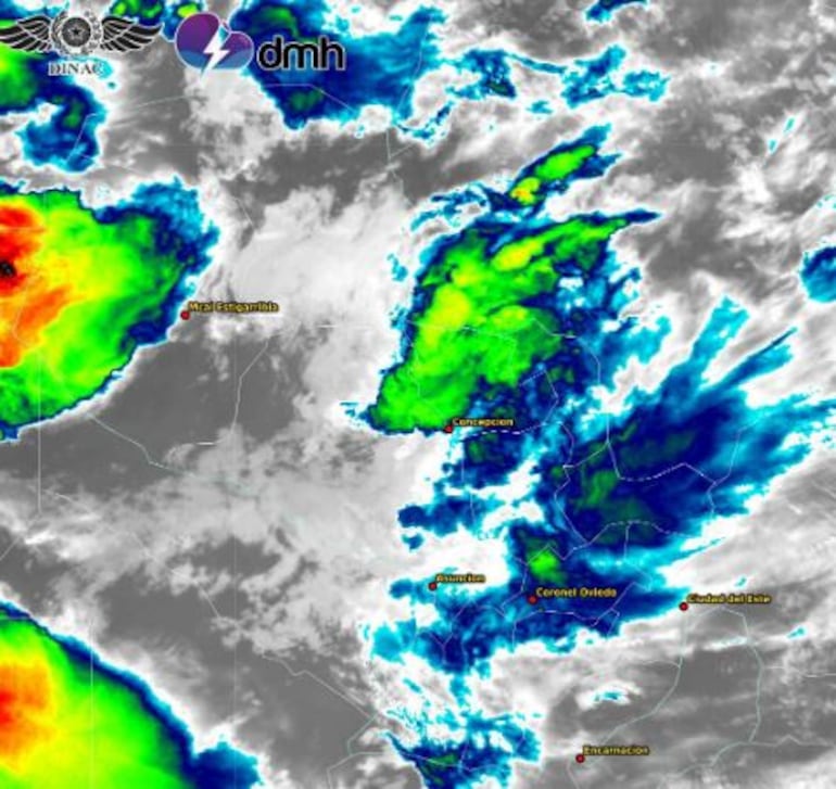 Imagen satelital de la DMH.