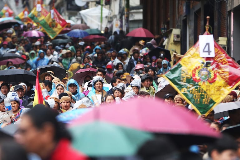 Una de las recientes protestas contra el aumento de los precios de los productos de primera necesidad en Bolivia.