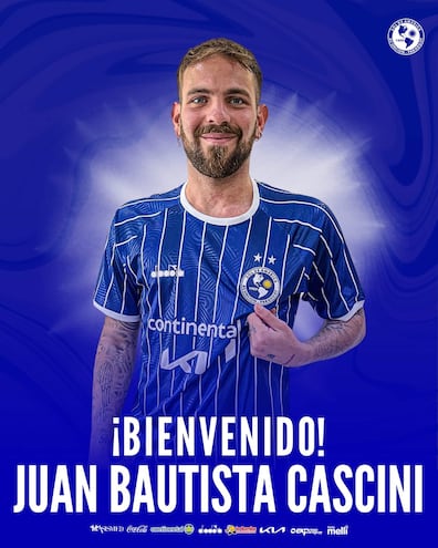 De esta forma fue presentado el volante argentino Juan Bautista Cascini (04/06/1997), en Sol de América.