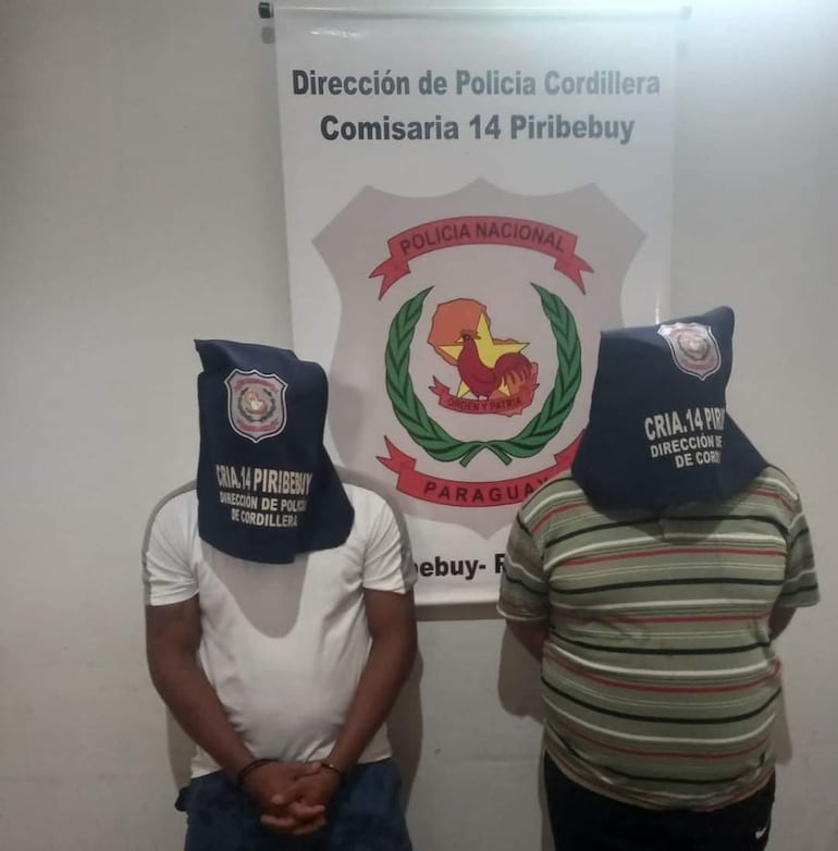 Detienen a dos sospechosos de robos en viviendas de Piribebuy, pero uno ya fue liberado